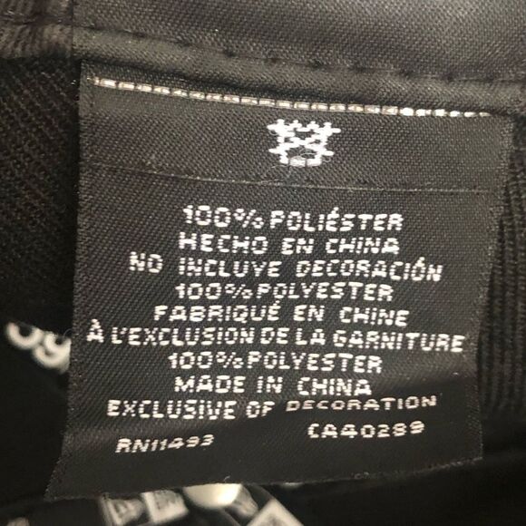 Las Vegas Raiders NFL Script New Era 59Fifty Fitted Baseball Hat Cap Black 7 1/2 - Picture 9 of 9